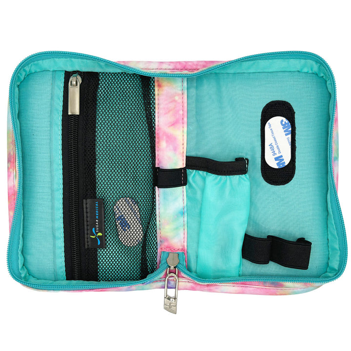 Sugar Medical Diabetes Supply Case II in Dream inside with pockets and loops to organize your diabetic supplies. 