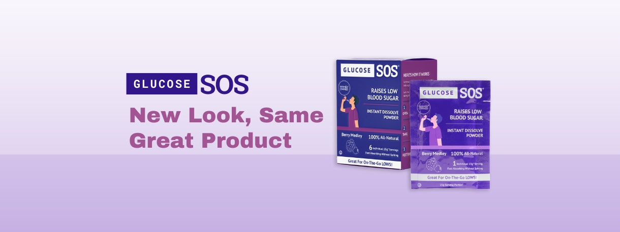 Glucoses SOS has new look and same great taste. 