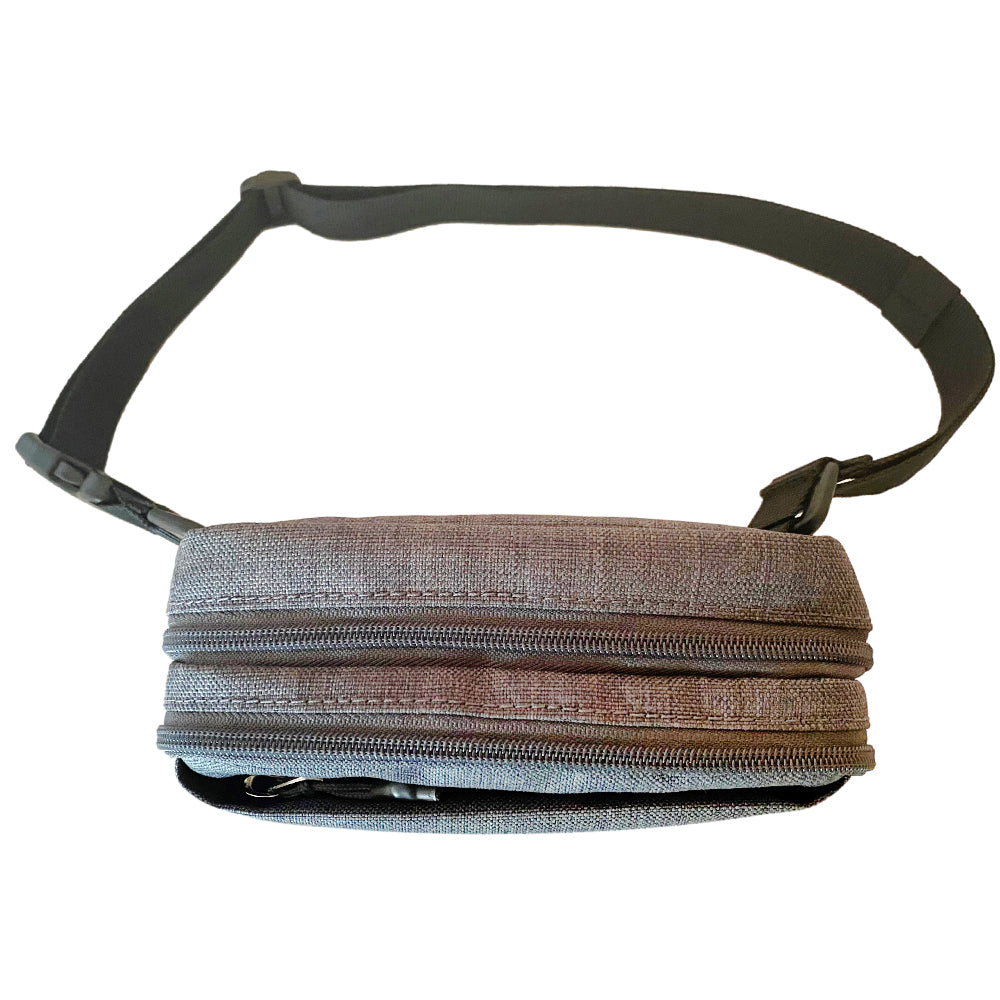 Diabetes Insulated Convertible Belt Grey strap to wear around your waist or crossbody. 