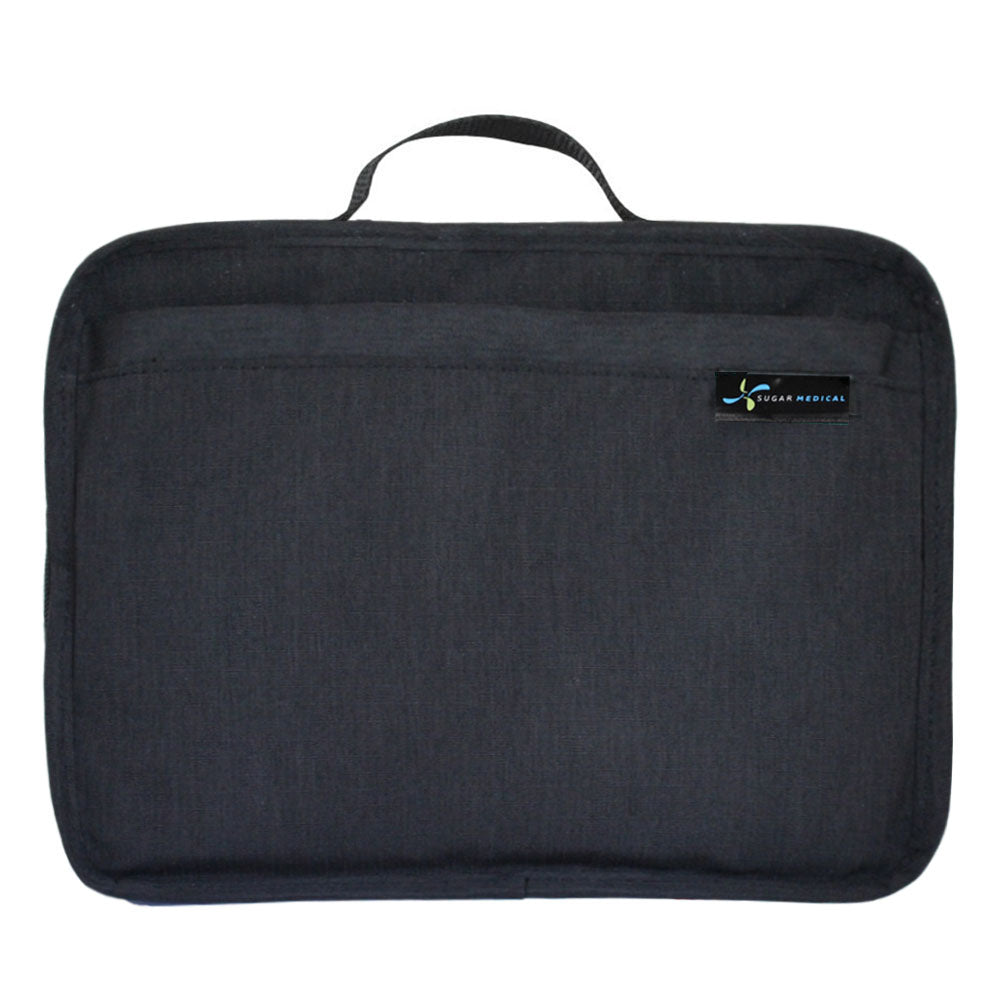 Stay organized with our Diabetes Insulated Travel Bag in black by keeping diabetic supplies together and easily visible while traveling. 