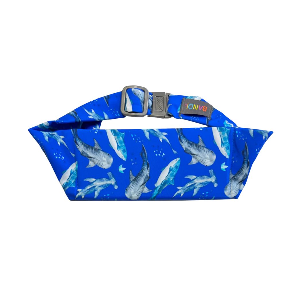 Kids shark Bandi Wear Pocket Belt, designed for comfort and practicality, perfect for carrying essentials securely and hands-free.