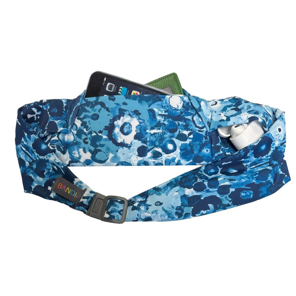 Lagoon Bandi Wear Pocket Belt filled with essentials, showcasing its practical design and functionality for carrying supplies securely and comfortably.