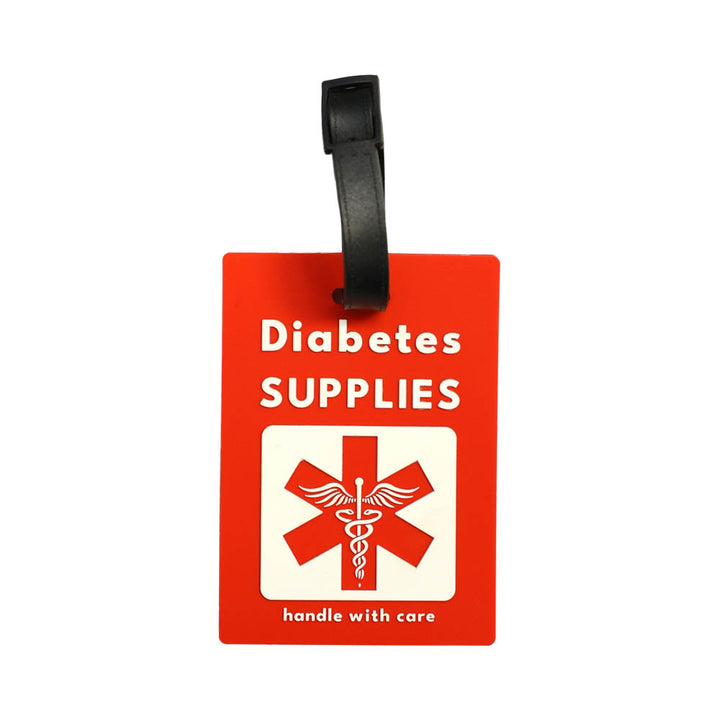 Diabetes Supplies Alert Luggage Tag