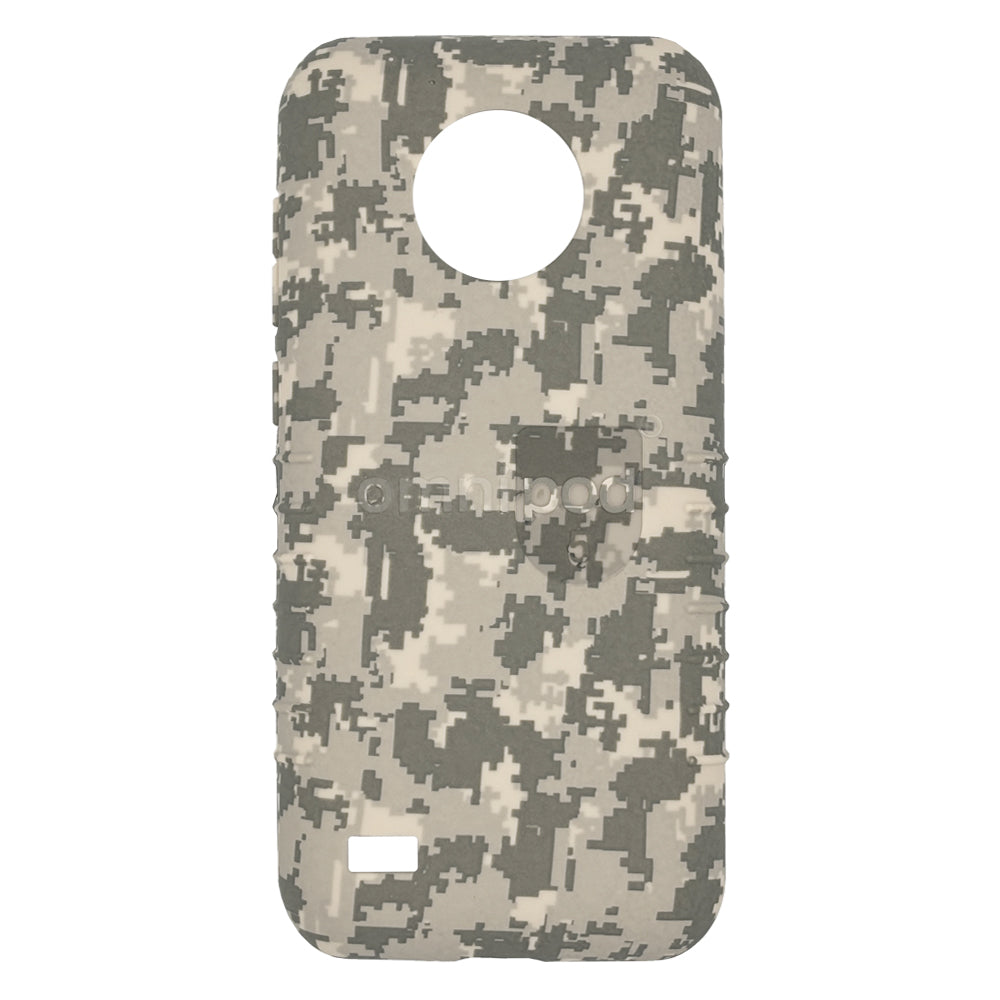 Brown and tan camo Omnipod® 5 Case with camera cutout.