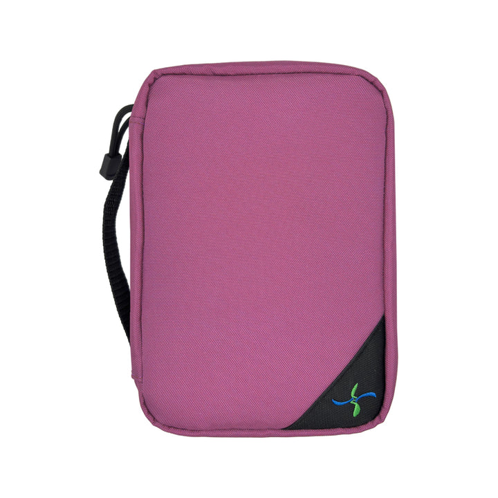 Sugar Medical purple orchid Diabetes Insulated Organizer with Sugar Medical logo on bottom right keeps your supplies organized, protected and secure.