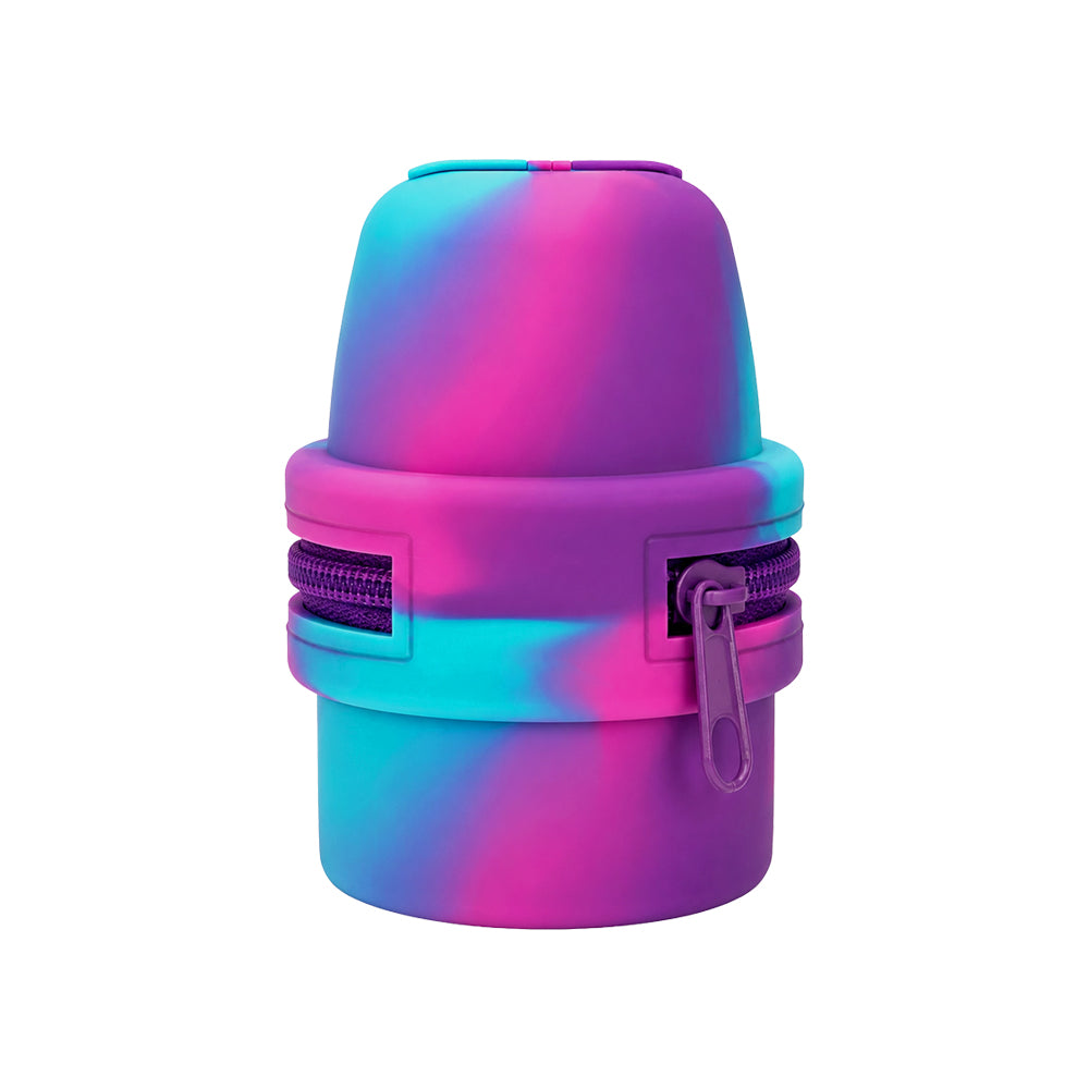 Libre 3 Travel Protective case silicone container with a zipper on a white background