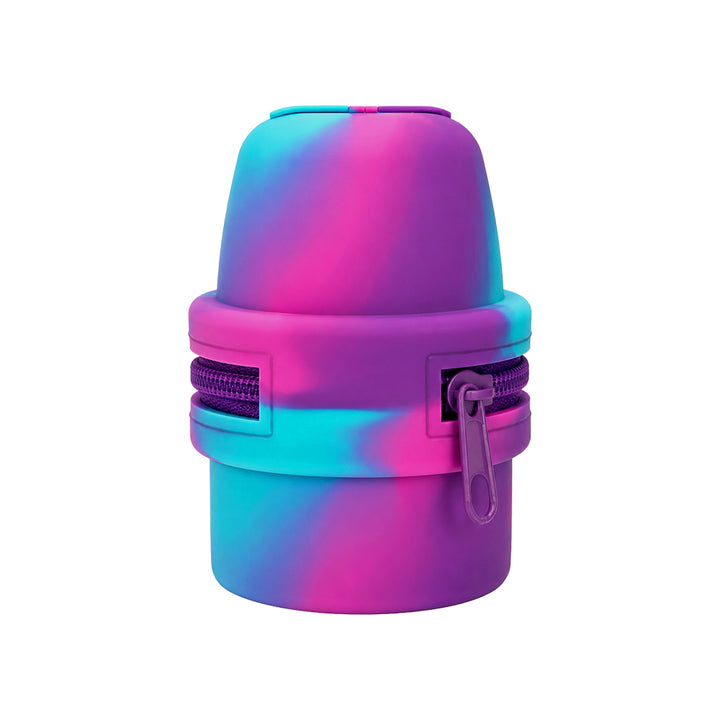 Libre 3 Travel Protective case silicone container with a zipper on a white background