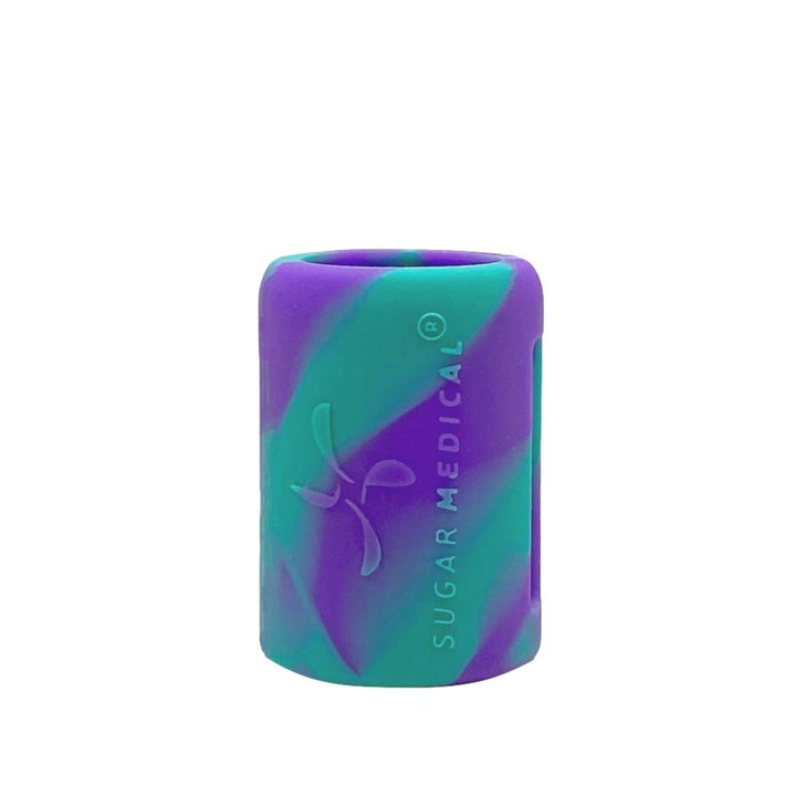 Insulin Vial Protective Silicone Sleeve- Purple-Green