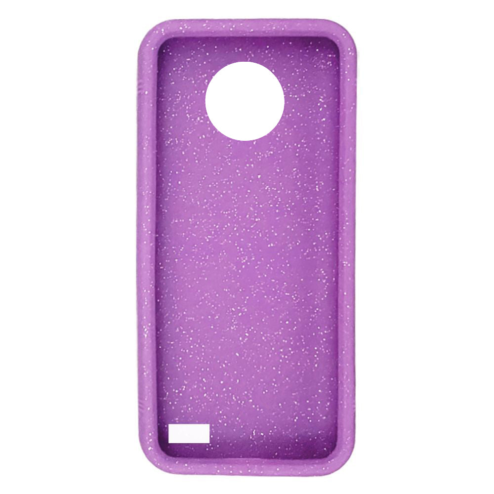 Front of a purple glitter Omnipod® 5 Case. 