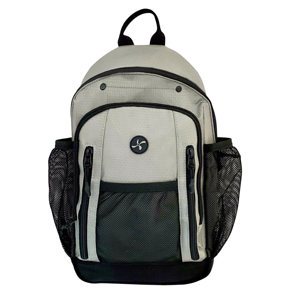 Sugar Medical Diabetes Insulated Sling Backpack in grey insulated compact design with loops and pockets to organize your diabetic supplies. 