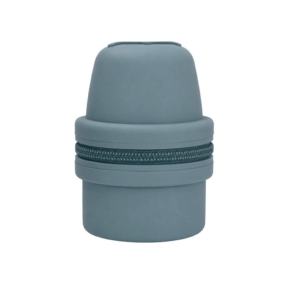 Steel Blue Libre 3 Travel Protective case with a zipper on a white background.