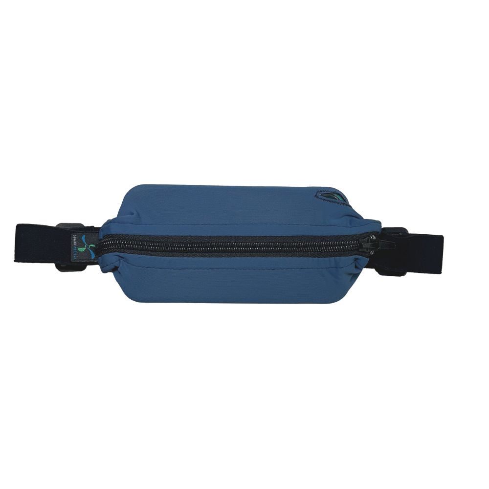 Kids steel blue with black zipper SPI belt