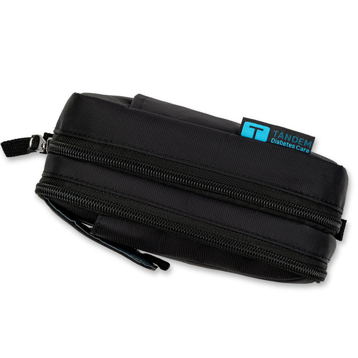 Tandem supply case in black designed in collaboration with Tandem Diabetes Care