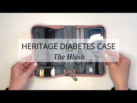 Heritage Diabetes Supply Case- Blush