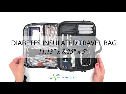 Video on how to set up your diabetic supplies in the Sugar Medical Diabetes Insulated Travel Bag. 