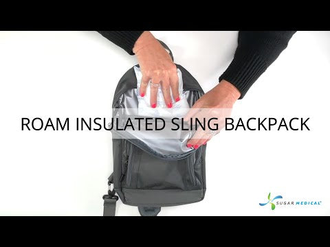 Video on how to organize your diabetic supplies in the Roam Insulated Sling Backpack. 