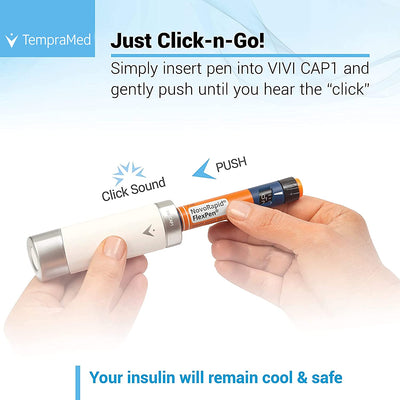 VIVI Cap: Insulin Cooler Pen Carrying Case