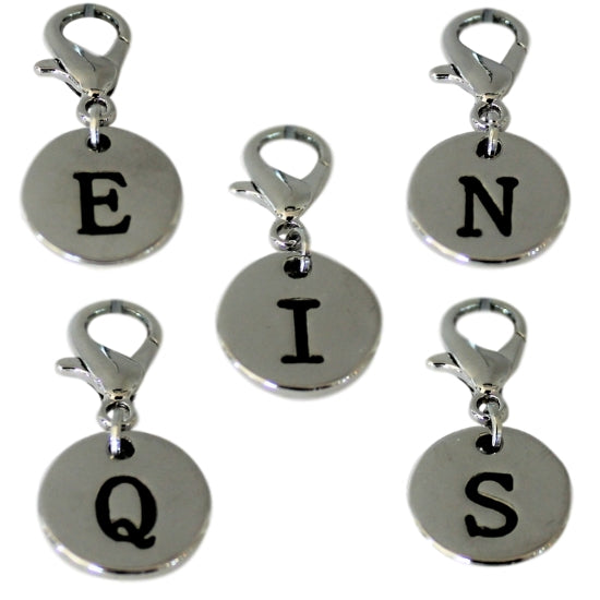 Personalize your diabetes supply case with a silver letter charm.